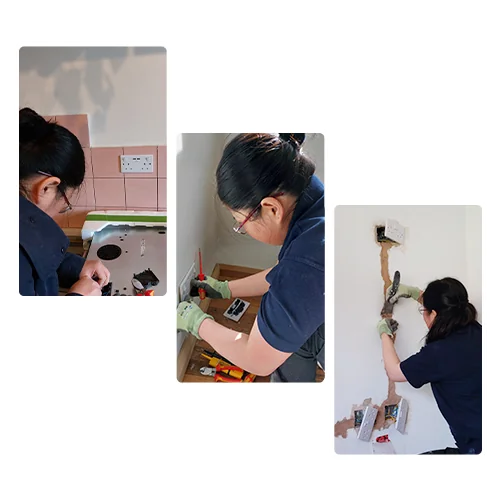 Women-electrician Royale Installation|Home